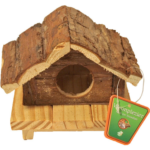 Boon hamsterhuis op pootjes natural, 15 cm.