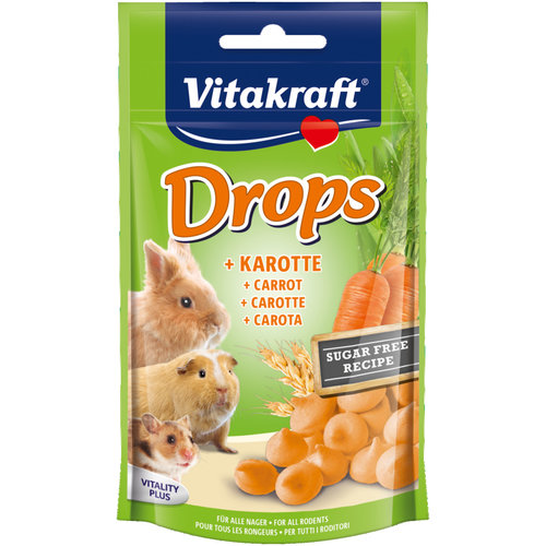 Vitakraft Vitakraft knaagdier worteldrops, 75 gram.