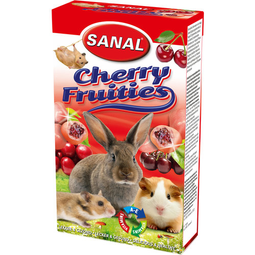 Sanal Sanal knaagdier cherry fruities, 50 gram.