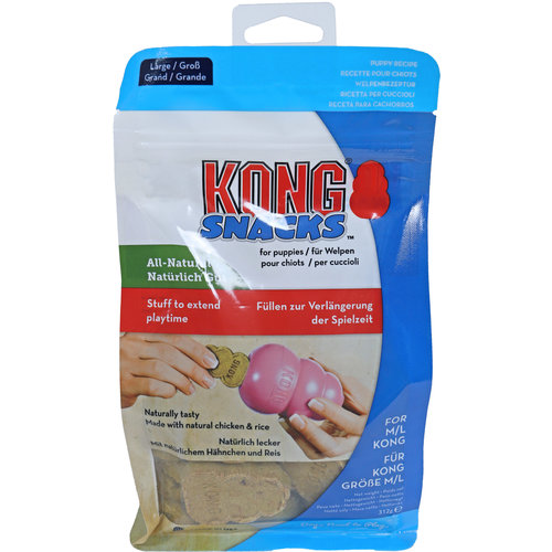 Kong Kong hond Puppy Snacks kip/rijst, large 312 gram.