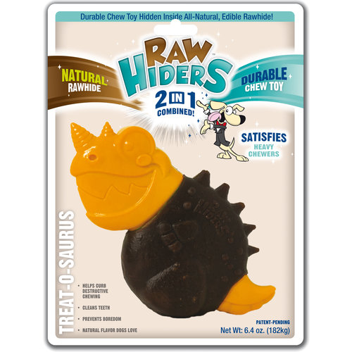 RawHiders Rawhiders hondenspeelgoed treat-o-saurus.