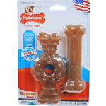 Nylabone Nylabone Puppy Chew, twin pack 1x bone/1x ring bone wolf.