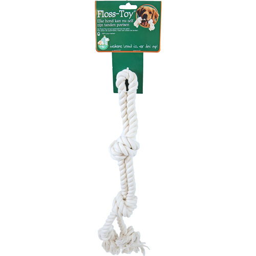 Boon floss-toy halter wit, small.