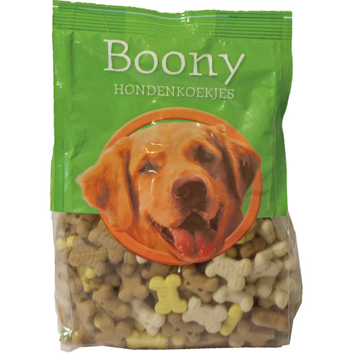 Boony hondenkoek Boony hondenkoek puppy botjes mix vanille, 350 gram.