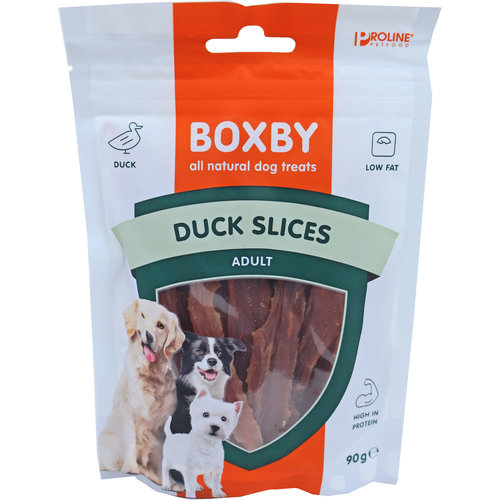 Proline Proline Boxby duck slices, 90 gram.