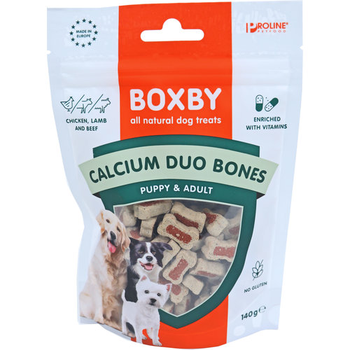Proline Proline Boxby, calcium duo bones, 140 gram.