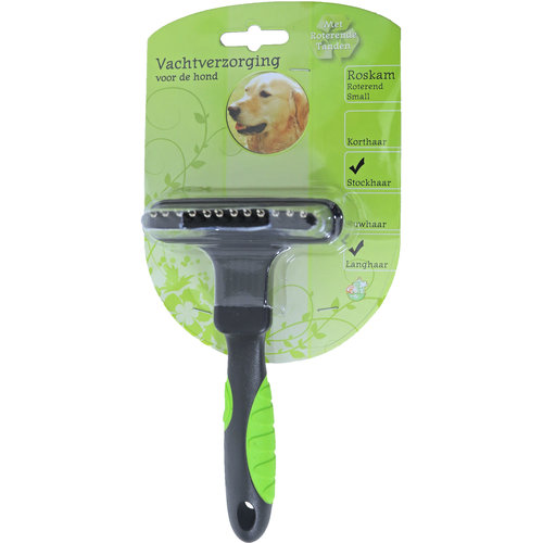 Boon vachtverzorging hond roskam met roterende pennen, small.
