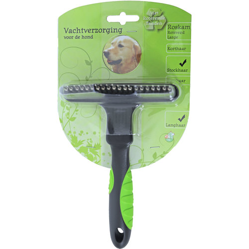 Boon vachtverzorging hond roskam met roterende pennen, large.