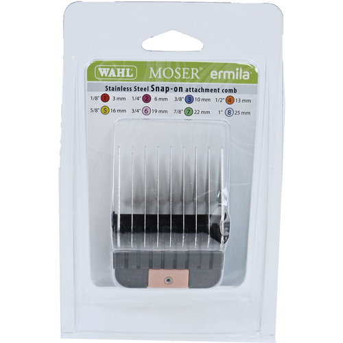 Moser Moser opzetkam met metalen tanden 13 mm oranje, voor Max 45/Max 50.