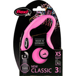 Flexi flexi rollijn CLASSIC tape XS roze, 3 meter.