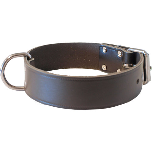 Boon Dog fashion Boon Dog fashion halsband breed enkel donkerbruin, 40 mm/70 cm.