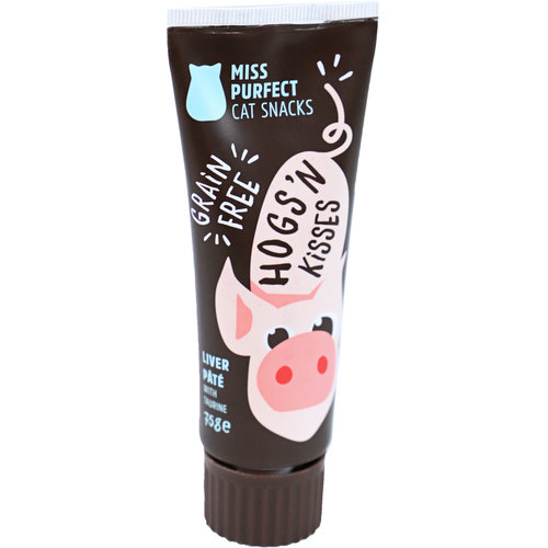 Miss Purfect Miss Purfect cat snacks liver paté met taurine tube, 75 gram.