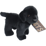 Boony "Natural Decoration" Boony Natural Decoration labrador pluche staand zwart, 20 cm.