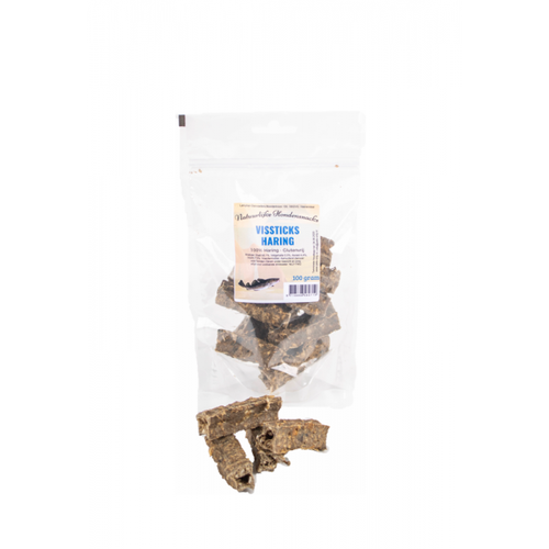 Natuurlijke hondensnacks Vissticks haring 100 gram