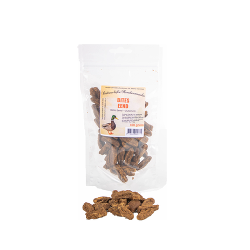 Natuurlijke hondensnacks Bites Eend 100 gram