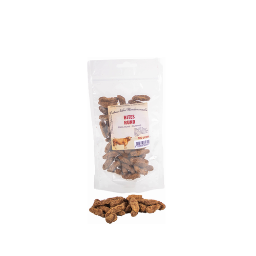 Natuurlijke hondensnacks Bites rund 100 gram