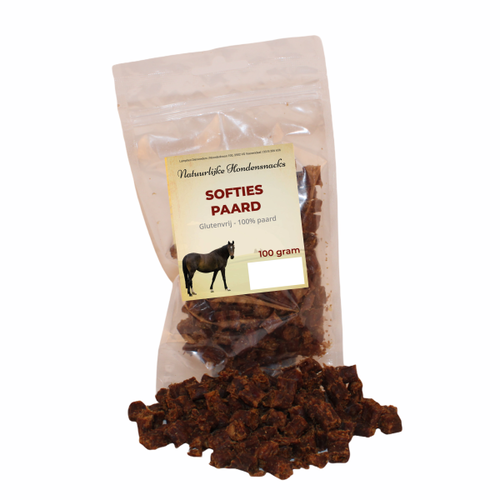 Natuurlijke hondensnacks Softies paard 100 gram