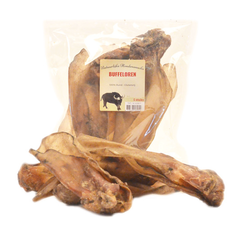 Natuurlijke hondensnacks Buffeloren per 5 verpakt