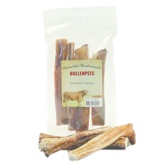 Natuurlijke hondensnacks Bullenpees 15 cm per 5 verpakt