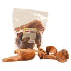 Natuurlijke hondensnacks Varkensoren per 5 verpakt