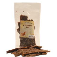 Natuurlijke hondensnacks Vleesstrips kip 100 gram
