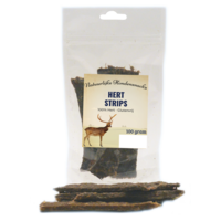 Natuurlijke hondensnacks Vleesstrips hert 100 gram