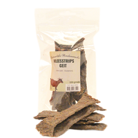 Natuurlijke hondensnacks Vleesstrips geit 100 gram