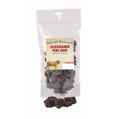 Natuurlijke hondensnacks Vleestrainer pens grof 150 gram