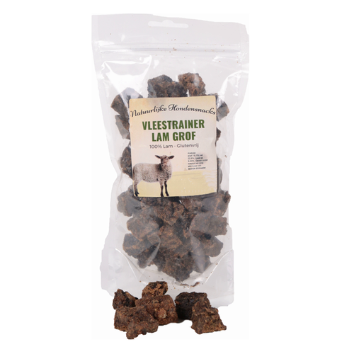 Natuurlijke hondensnacks Vleestrainer lam grof 150 gram