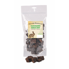 Natuurlijke hondensnacks vleestrainer konijn grof 150 gram