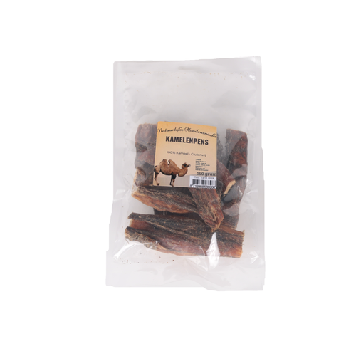 Natuurlijke hondensnacks Kamelenpens 150 gram