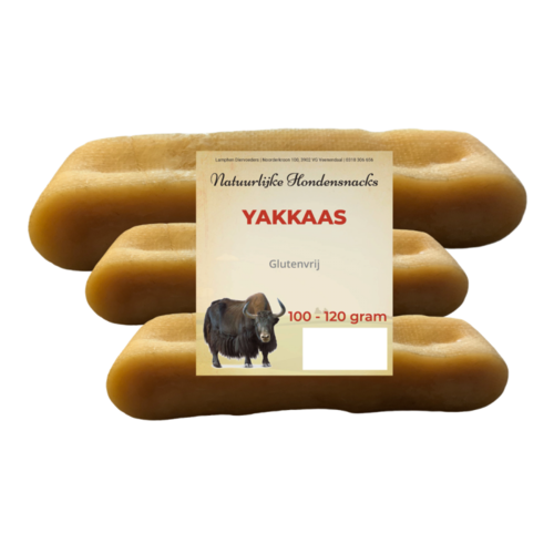 Natuurlijke hondensnacks Yakkaas 100% 100 - 120 gram
