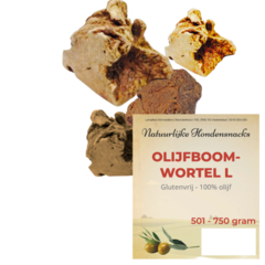 Natuurlijke hondensnacks Olijfboomwortel l 501 - 750 gram