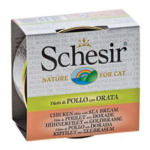 Schesir Schesir Cat Broth Chicken & Sea Bream 70 gr.