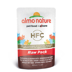 Almo Nature AN Raw Kip en Ham 55 gr.