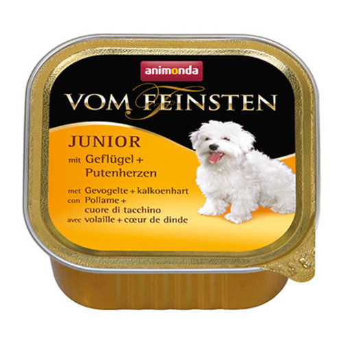 Vom Feinsten Feinsten Dog Junior Gev.+ Kalkoenhart 150 gr.