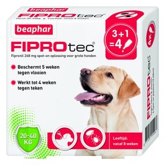 Beaphar FiproTec Dog 20-40kg 3+1 4 pip. 20 - 40 kg