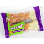 Braaaf Hondensnacks Braaaf Geperst Been Kip 130 gr. 2 st. 12,5 cm