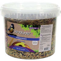 Esve Strooivoer met Meelwormen emmer ESVE 3 kg.