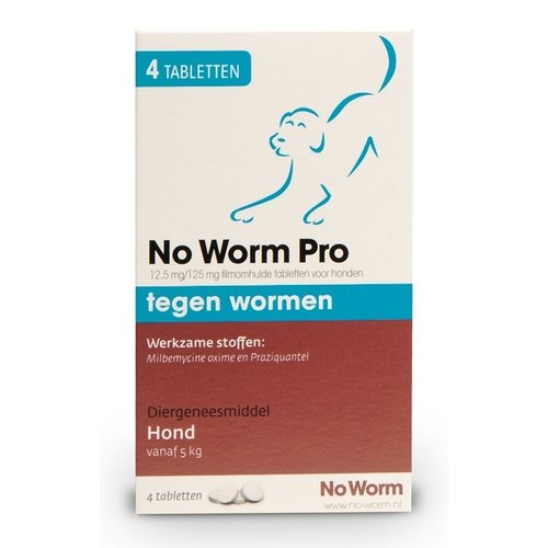 No Worm No Worm Pro Hond 4 Tab. 4 tab.