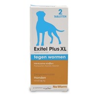 No Worm No Worm Exitel Hond XL 2 tab.