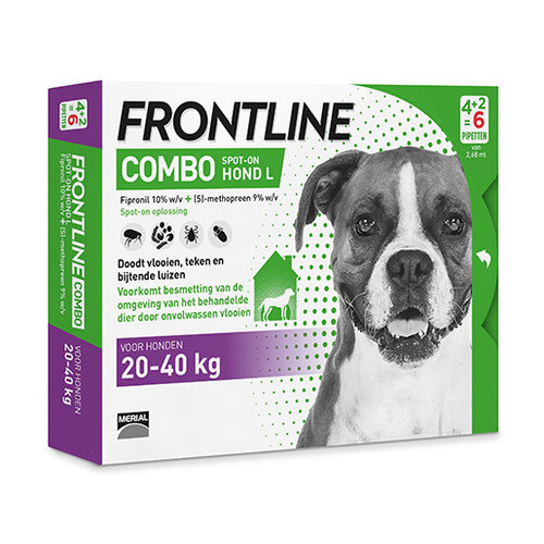 Frontline Frontline COMBO Dog L 4+2 Pipet 1 st. 20-40 kg