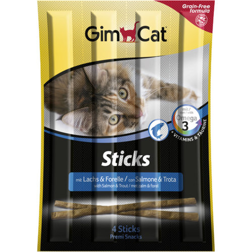 GimCat Gimcat Sticks Zalm & Forel 4 st.