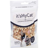it's My Cat it's My Cat Treat Chicken & Fish Diamonds  50 gr.