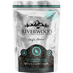 Riverwood Riverwood Snack Chefs Choice Quail & Ostrich Semi Moist 200 gr.