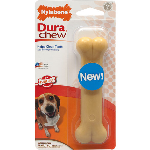 Nylabone Nylabone Bone Wolf Peanut Butter 1 st. tot 15 kg