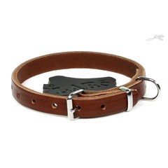 Lars Halsband Softlijn Kastanjebruin 1 st. 12 mm / 35 cm