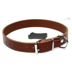 Lars Halsband Softlijn Kastanjebruin 1 st. 25 mm / 65 cm