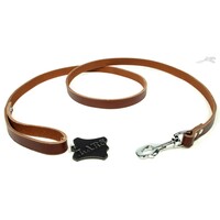 Lars Lijn Softleer Kastanjebruin 1 st. 18 mm / 160 cm