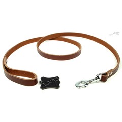 Lars Lijn Softleer Kastanjebruin 1 st. 18 mm / 160 cm